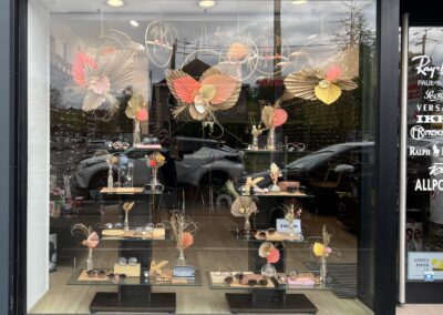 Projet Vitrine Opticien Fleurs séchées